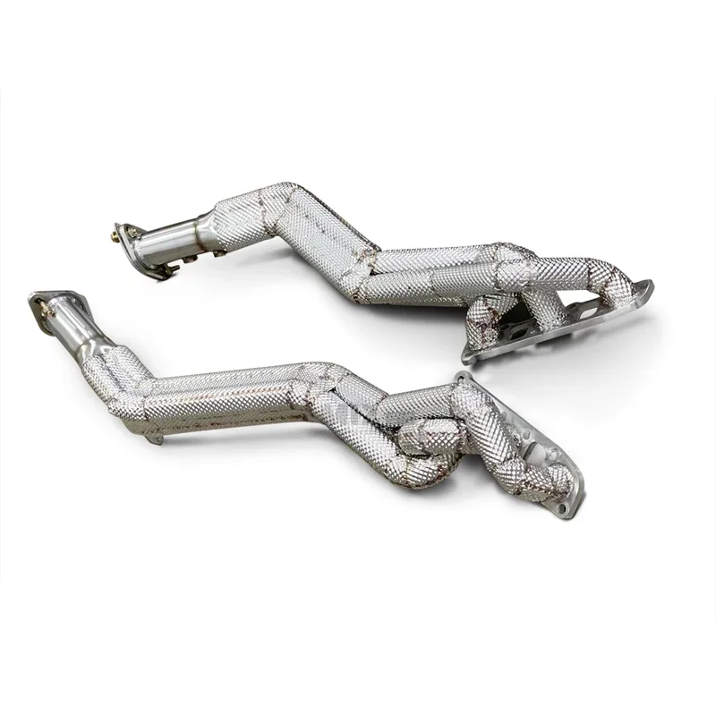 Exhaust Manifold Header For Nissan 370Z 3.7L 2009- Engine Stainless Steel Exhaust Muffler Pipe