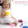 Mini Shopping Baskets Playing House Baskets Kids Small Candy Baskets Model House Furniture For Dollhouse Decor 4