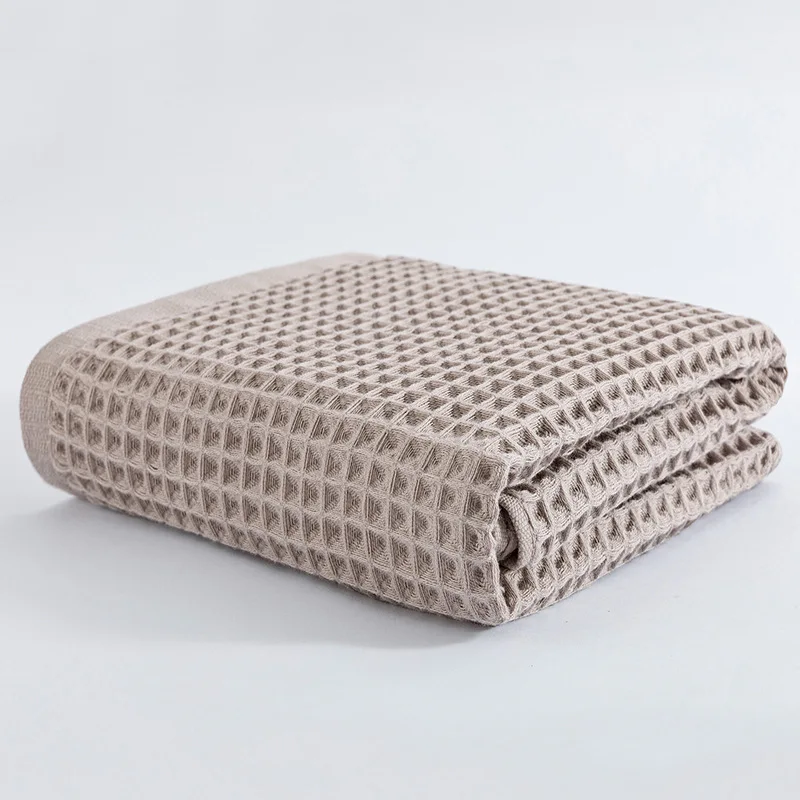 Bath Towel 1 Piece 70x140 Cm 100% Cotton Waffle Bath Towel Adult Soft Absorbent Towel Home Bathroom