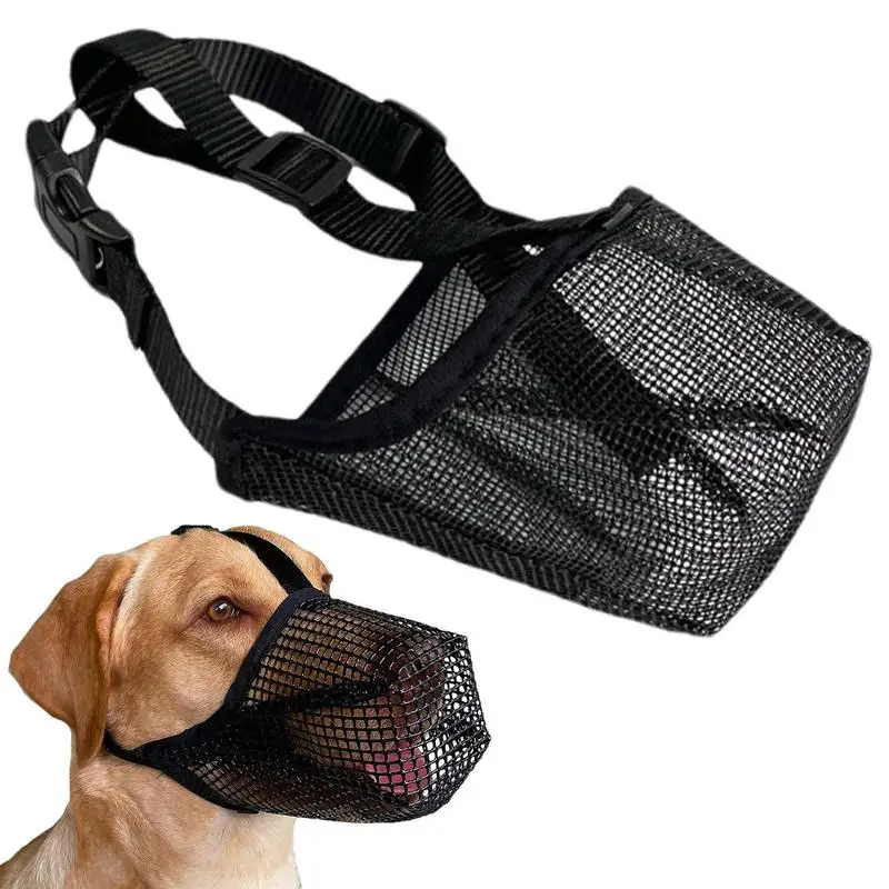 Pet Dog Muzzles Adjustable Dog Mouth Mask Breathable Muzzle For Anti Stop Barking Supplies Prevent Biting For Small Medium Dogs