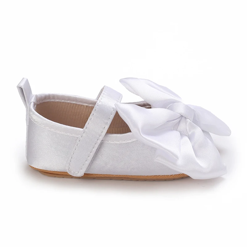 New Western-style Bow Princess Shoes For Infants And Young Children Aged 0-18 Months Soft And Non Slip Walking Shoes 4