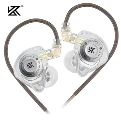 High-Fidelity Deep Bass Sport Earbuds with Detachable Cable and Noise Cancelling Technology (Clear NO MIC)
