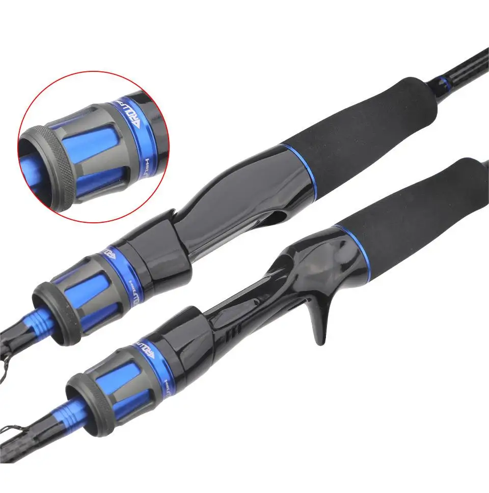 ROLLFISH 2 Tipps Power M/MH Spinning Casting Carbon Faser Köder Angelrute Süßwasser salz Angelrute Bass Angeln WT 101-133g – Detail 8