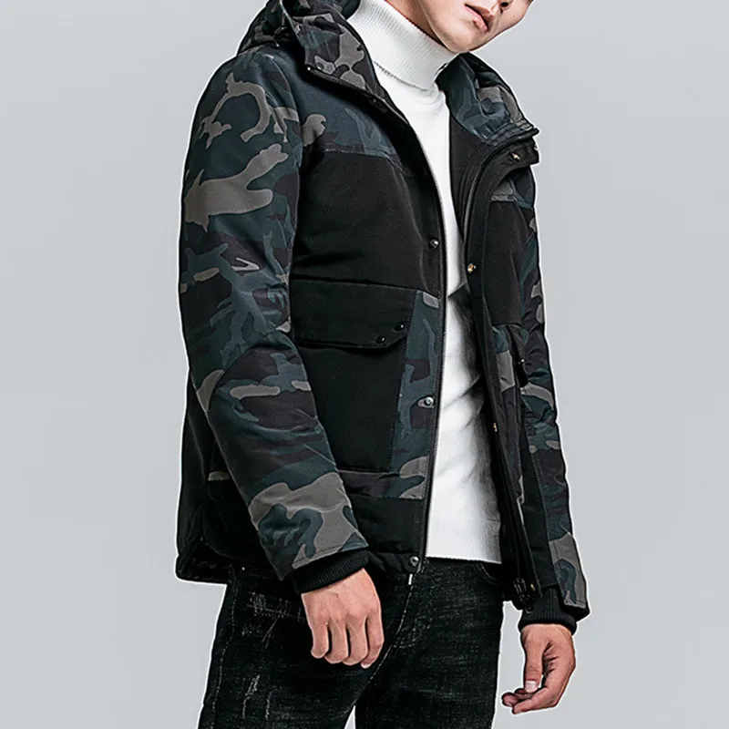 Winter Parka Men Camouflage Thicken Cotton Padded Coat Cold-proof Warm Military Parkas Casual Brand Outdoor Hooded Jacket Male