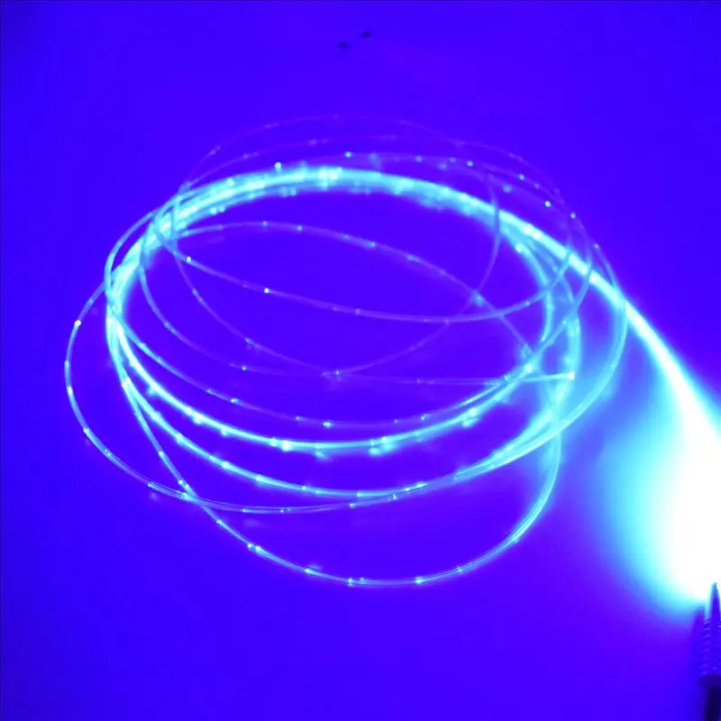 5mX 3PCS Sparkle PMMA Plastic Optic Fiber Cable Packing In PVC Tube For Flash Point Waterfall Water Curtain