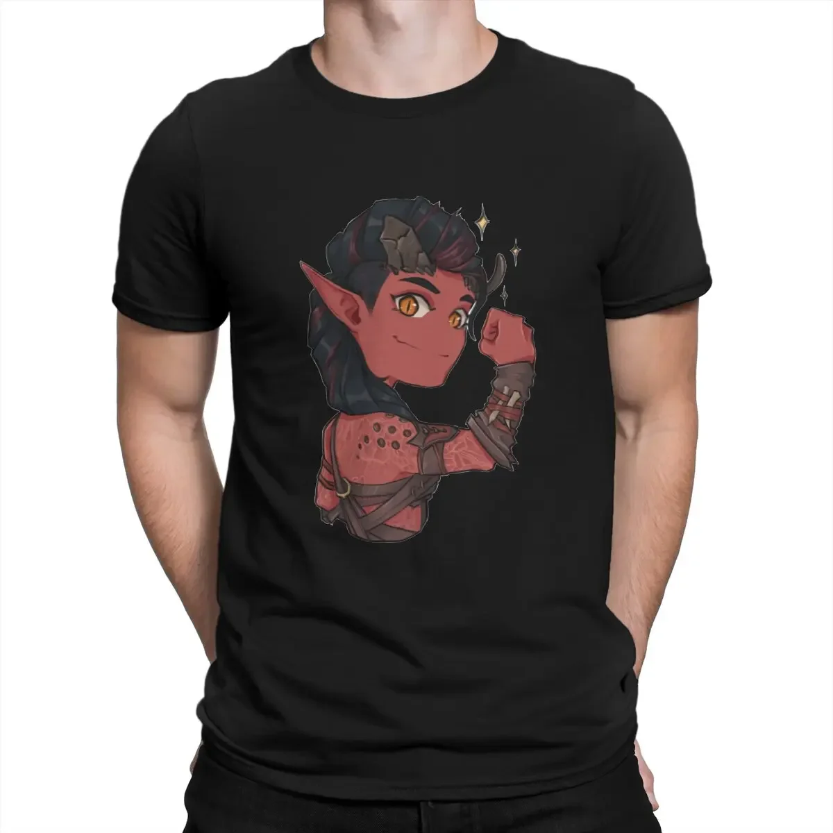 

Модная мужская футболка Karlach best girl, уникальная футболка из чистого хлопка с короткими рукавами, Astarion Gale balтвердые ворота, 3 рубашки, одежда с круглым вырезом