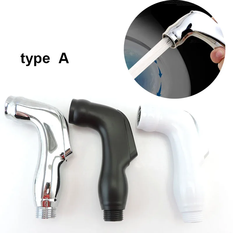 white silver ABS self clean Handheld Bathroom Bidet Shower Head Toilet Sprayer Faucet Spray Nozzle holder hose for toilet seat 2
