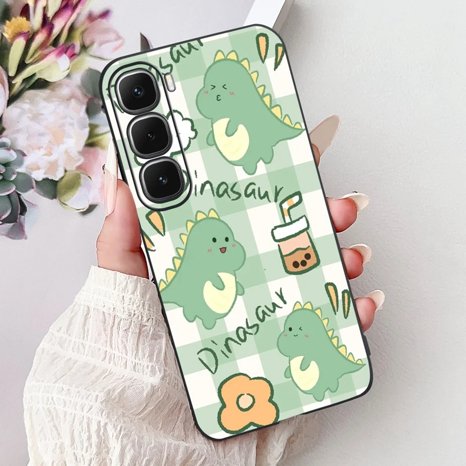 Cute Painted Soft Silicone Phone Case Cover for Infinix Hot 60 Series