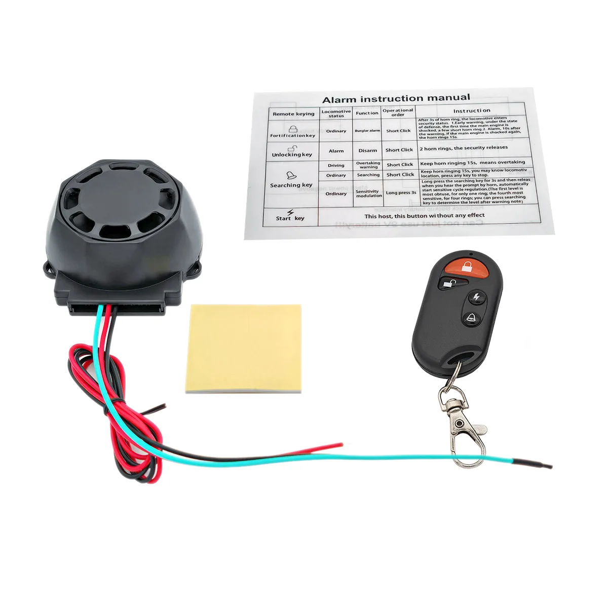 Motorcycle Alarm 12V Vibration Alarm Universal Type For Wireless Anti Theft Use