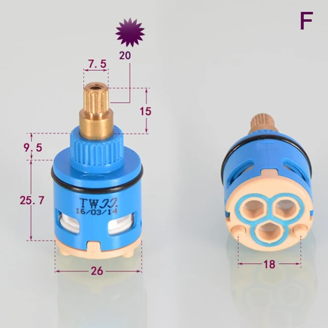 Shower Faucet Column Ceramic Disc Cartridge Mixing Valve Mixer Shower Bar Tap Bath Mixing Valve Bathroom Accessories 3