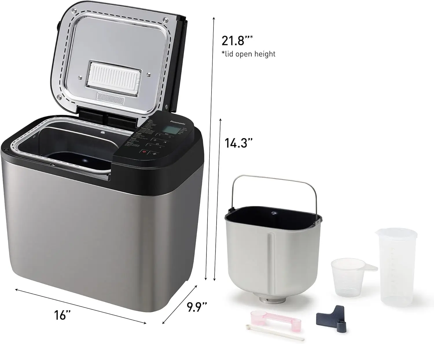 Automatic Bread Maker with 20 Presets and Advanced Temperature Sensor for Bread, Cake, and Pizza 6