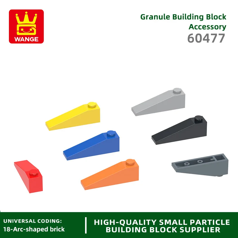 

20Pcs/lot Slope 18°4x1 Roof Block Moc Color Accessories Compatible with 60477 Brick DIY Children's Toy Assembly Parts