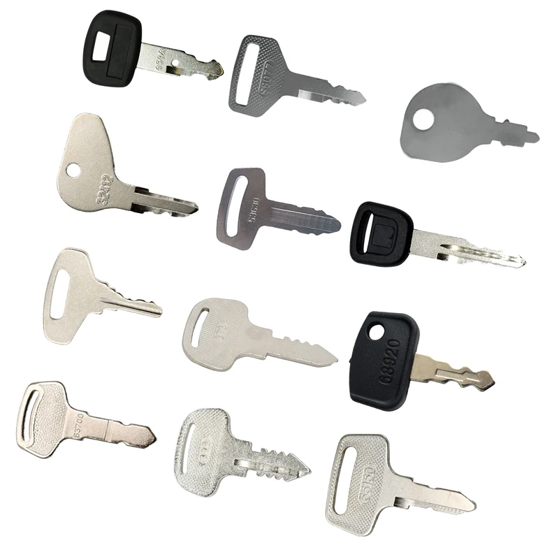 12PC Ignition Key Set Compatible with Kubota Tractor Mower Construction Heavy Equipment