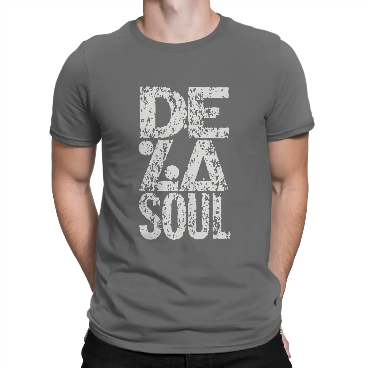 thumbnail image 1 of Camisetas con el logo de rap para hombre, camiseta novedosa de algodón puro De La Soul, camisetas de manga corta con cuello redondo, idea de regalo, tops, 1 of 7