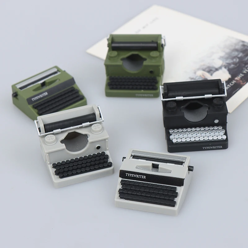 

1: 12 Doll House Mini Ornaments Simulation Typewriter Model Furniture Accessories For Dollhouse Decor Toys scene Props