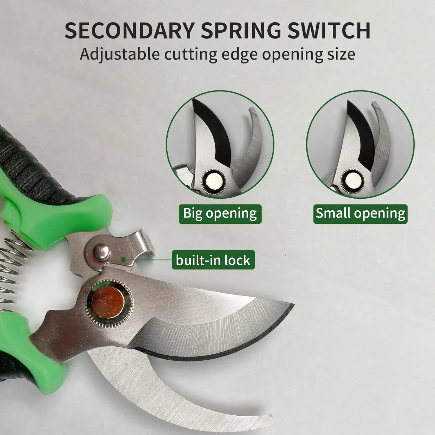 Garden Pruning Shears Anti-Slip Locking Handle Professional Flower Repair Multi-Functional for Branches Rattan