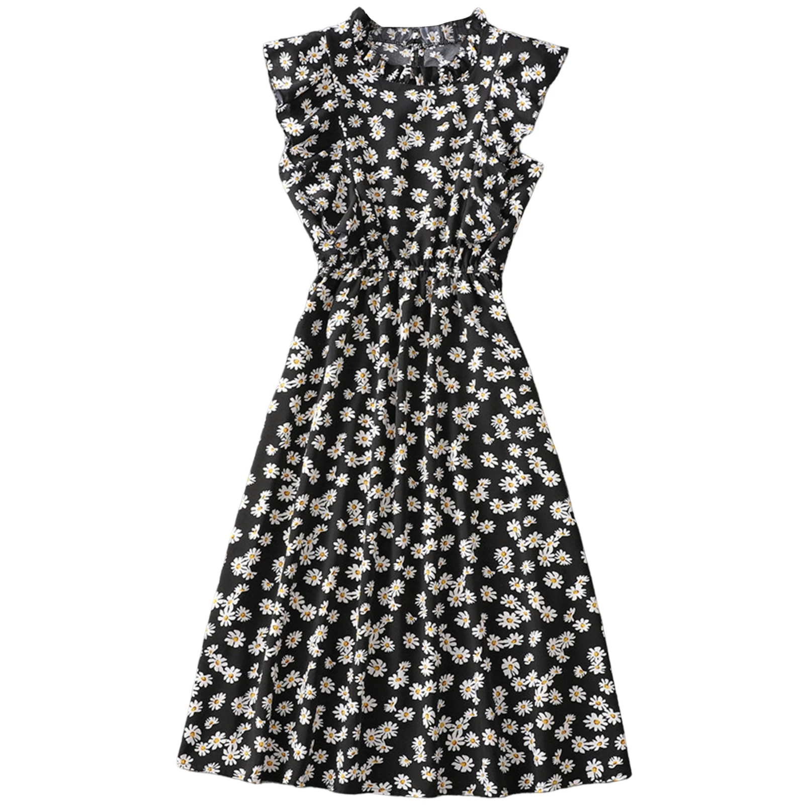 

Women's Polka Dot Print Dress Women Slim Oversize Daily Dress for Going Beach Side Wear