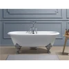 69" Freestanding Luxury Bathtub Cast Iron Double Ended Enamel Claw Paw Feet Tub Multi-Color Custom Built sw1022 1