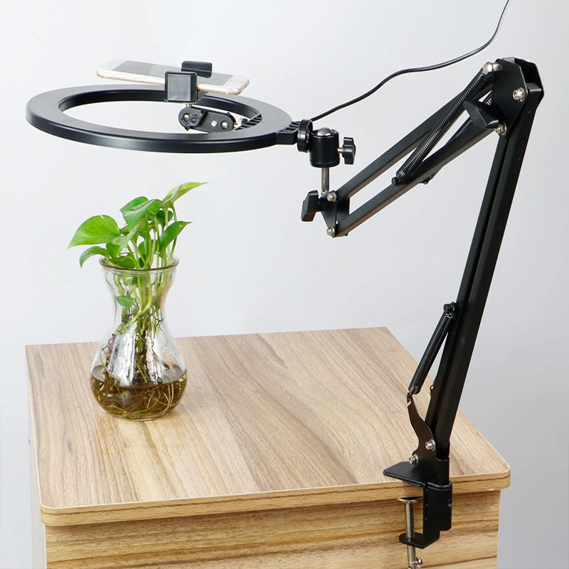 Dimmable Led Selfie Ring Light Camera Phone Usb Ring Lamp Photography