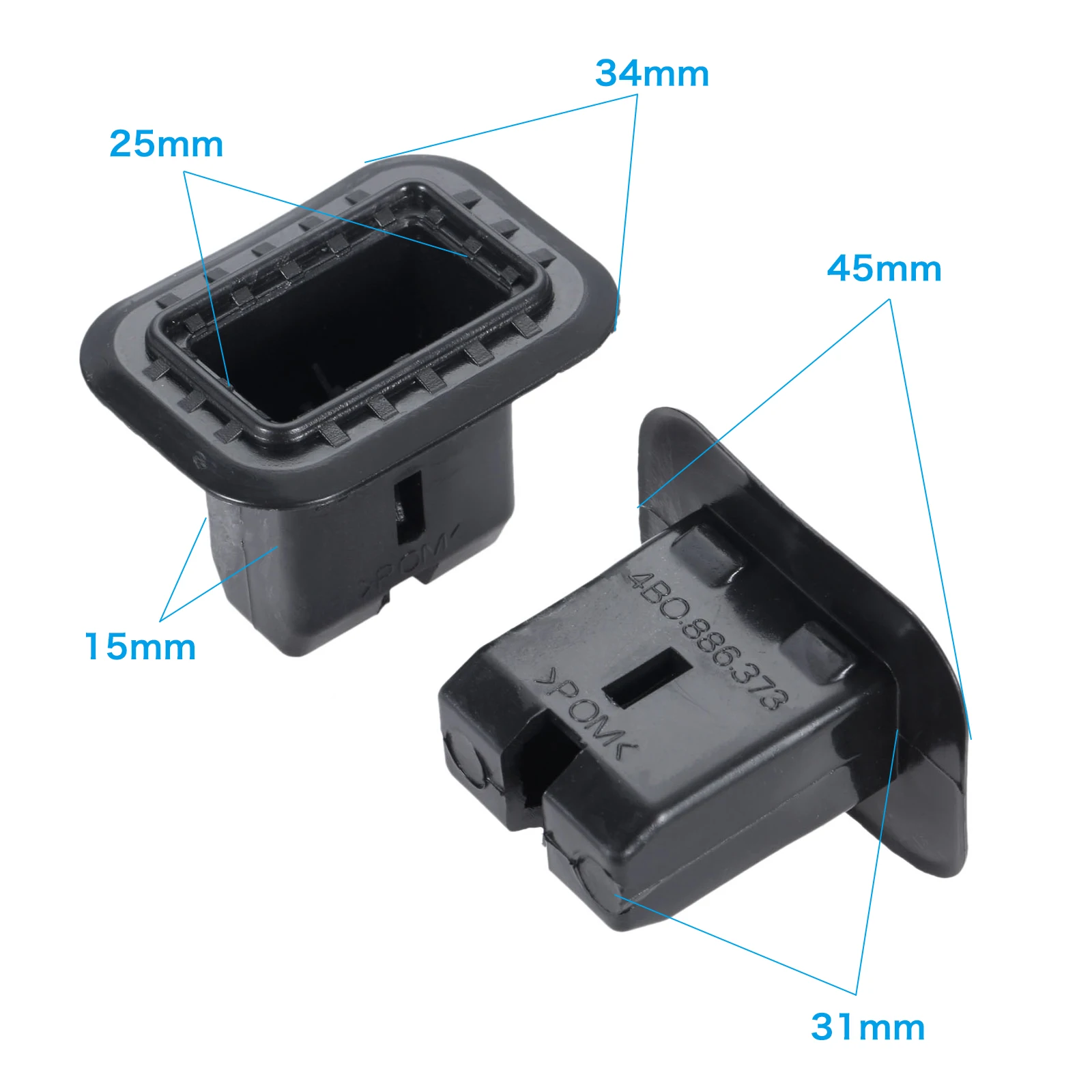 4B0886373 for Audi A4/Avant 2001-2008 A6/Avant 1998-2011 Q7 2007-RS4 RS6 for Seat Rear Seat-Cushion Frame Grommet 2Pcs
