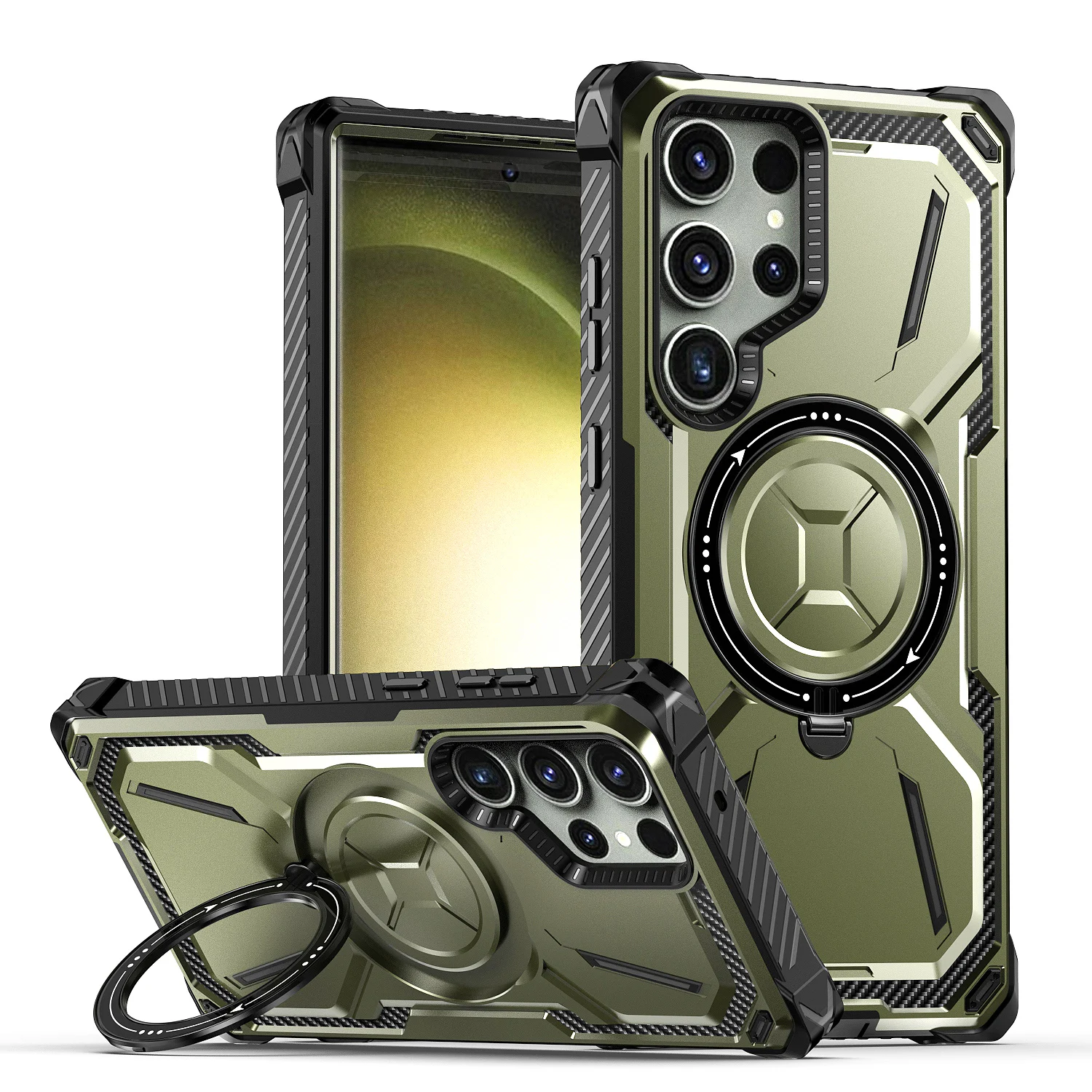 Ultimate Military Grade Protection Magsafe Armor Case with Magnetic Bracket