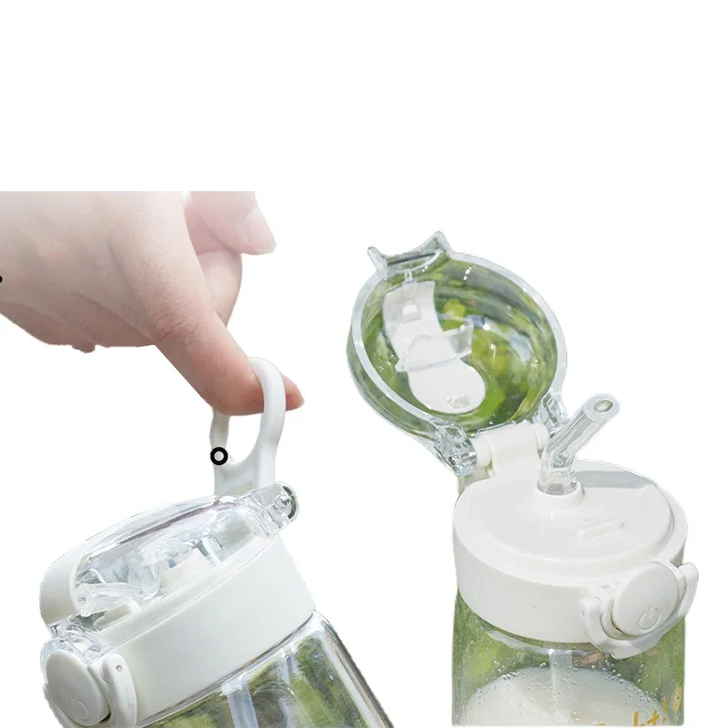 Kids Water Bottle 400ML Disney Stitch Cup Clear Plastic School Water Bottle Outdoor Sport Leak Proof Cute Water Bottle for Kids