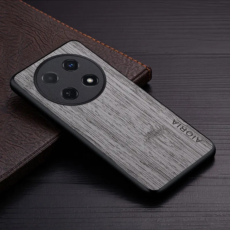 Luxury Bamboo Wood Pattern Leather Phone Cover – Premium Case