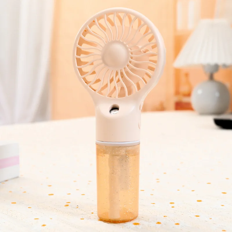 New Handheld Mini Air Conditioner USB Rechargeable Portable Humidifier Mist Cooler Cooling Spray Humidifier Fan for Home/Office