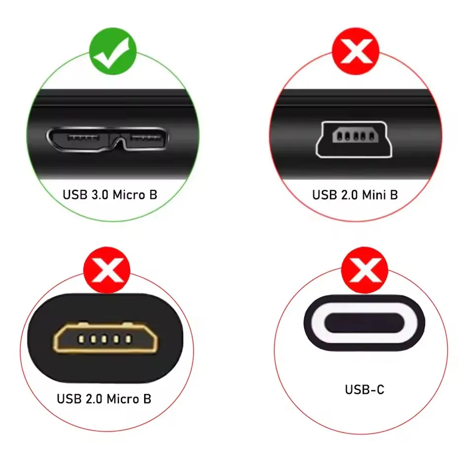 Enhanced USB 3.0 Micro B Data Cable