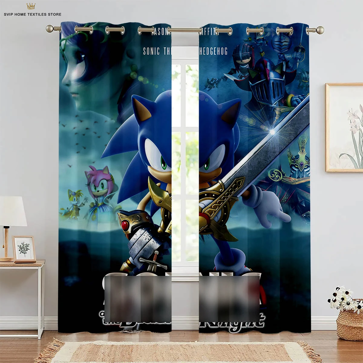 Animation Cartoon Printed Curtains, Bedroom, Living Room, Dormitory, Children's Room, Window Decoration, Home Decoration 4