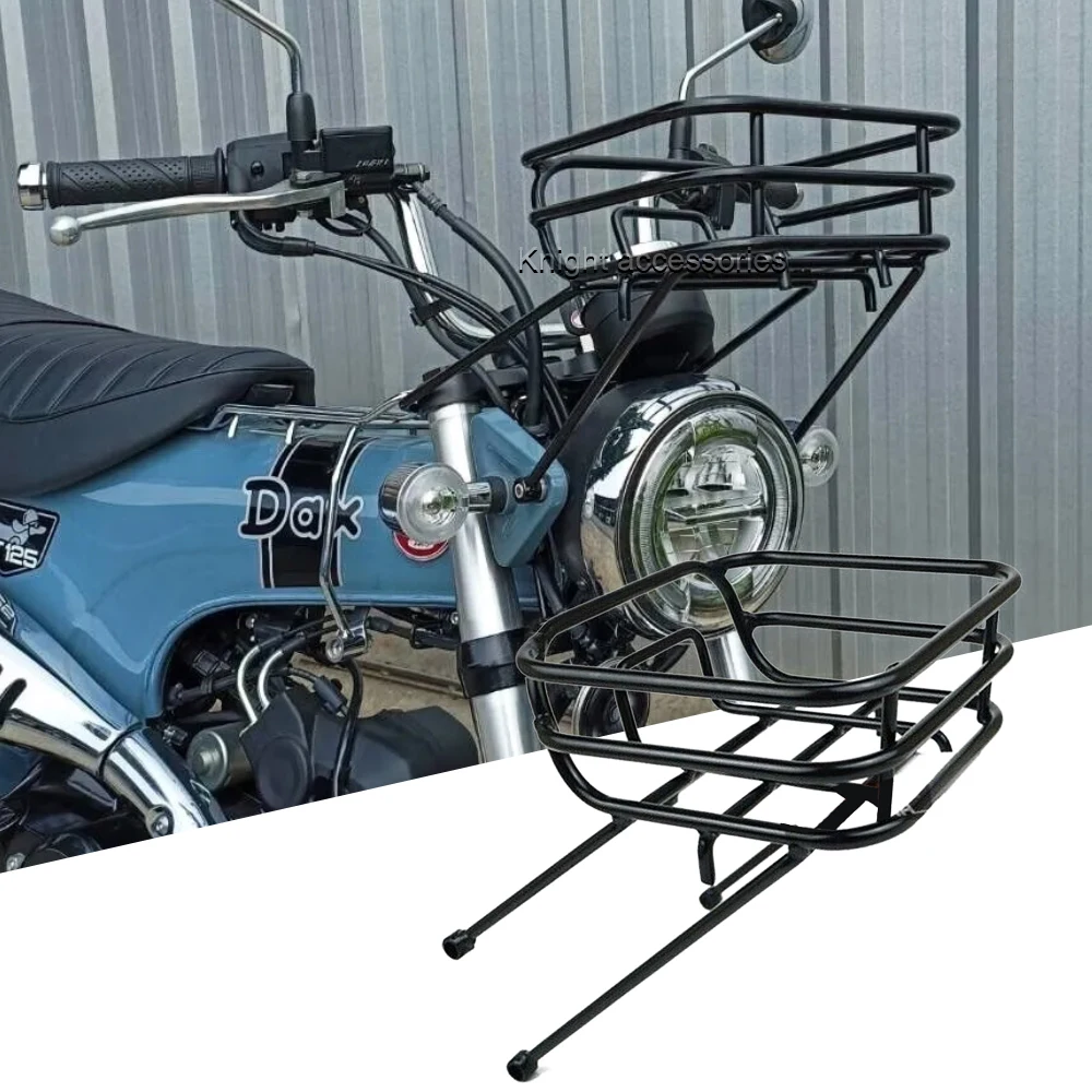 

FRONT BLACK BASKET LUGGAGE CARRY BRACKET RACK SET FOR For HONDA DAX ST125 dax st125 2021-2023