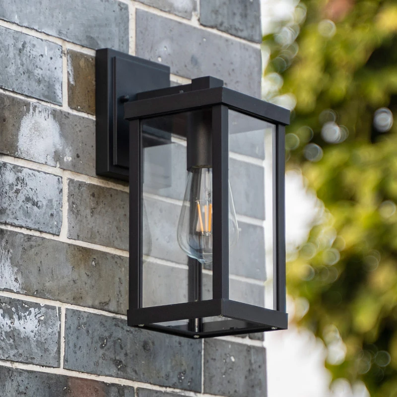 Square Aluminum Wall Lamp E27 Corridor Yard Wall Decoration Background Lamp Balcony Gate Outdoor wall light outdoor porch light