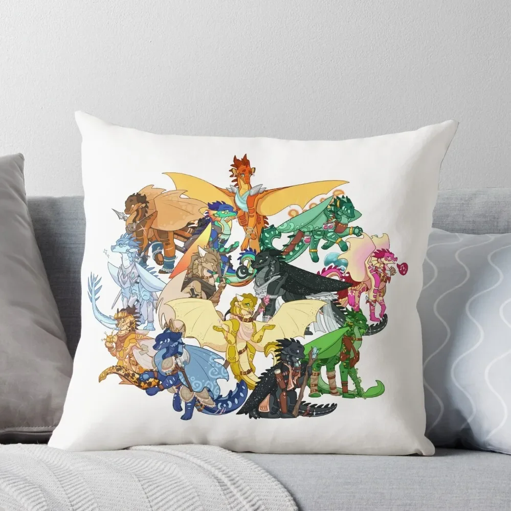 

Wings of Fire as D&D Characters Throw Pillow Christmas Pillowcase Pillowcases Bed Cushions