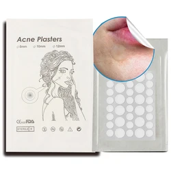 Hydrocolloid Acne Patches - Blemish Healing and Redness Reducing Stickers, Invisible All - Day Wear, 36 Count - Fuse 36pcs (WHITE)