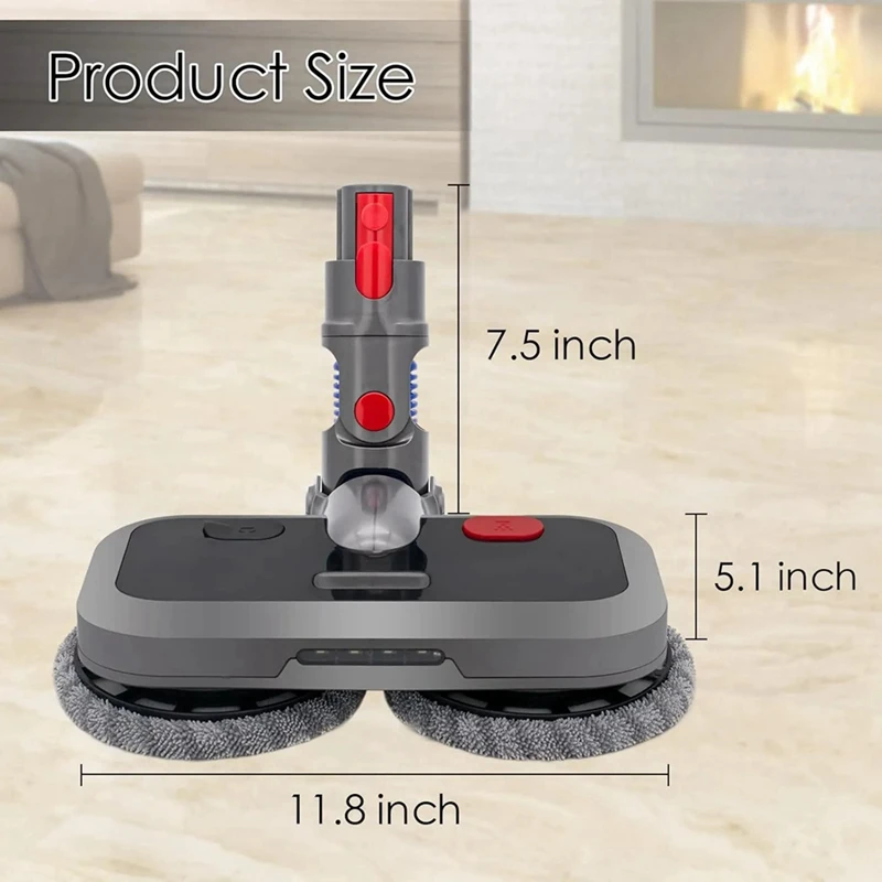 For Dyson V7 V8 V10 V11 V15 Vacuum Cleaner Wet And Dry Mop Cleaning Head Electric Floor Brush Head Accessories images - 6