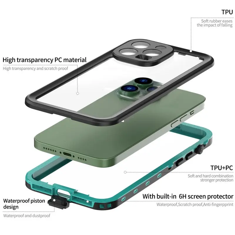 Transparent Magnetic Phone Case Iphone 15 14 13 12 11 Pro - Temu