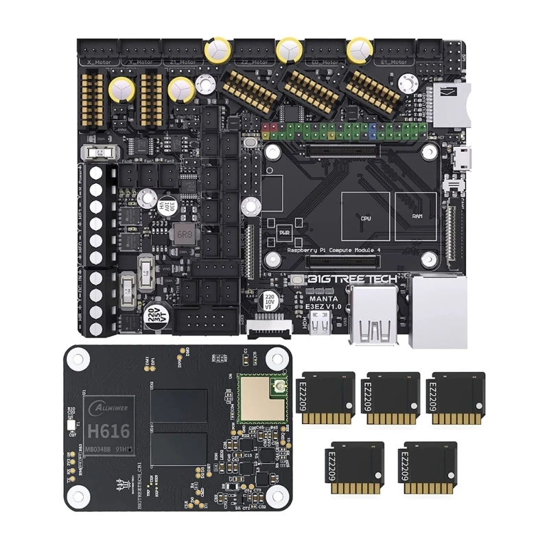 

Manta E3EZ Silent Control Board CB1 V2.2 Control Board, And 5pcs EZ2209 Stepper- Motor Driver 3D Printer Dropship