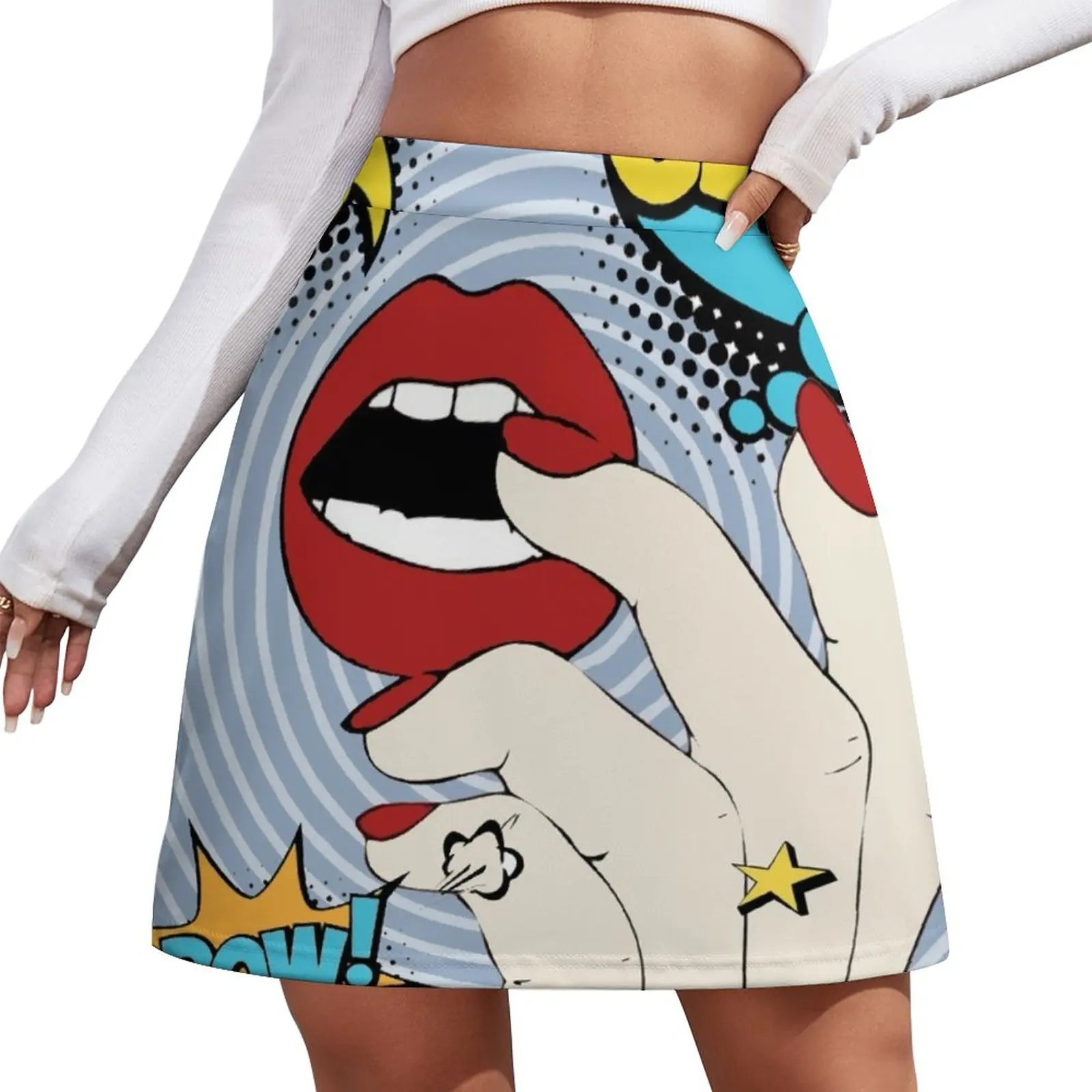 

Pop Art Mini Skirt short skirt for women women's summer dress 2024
