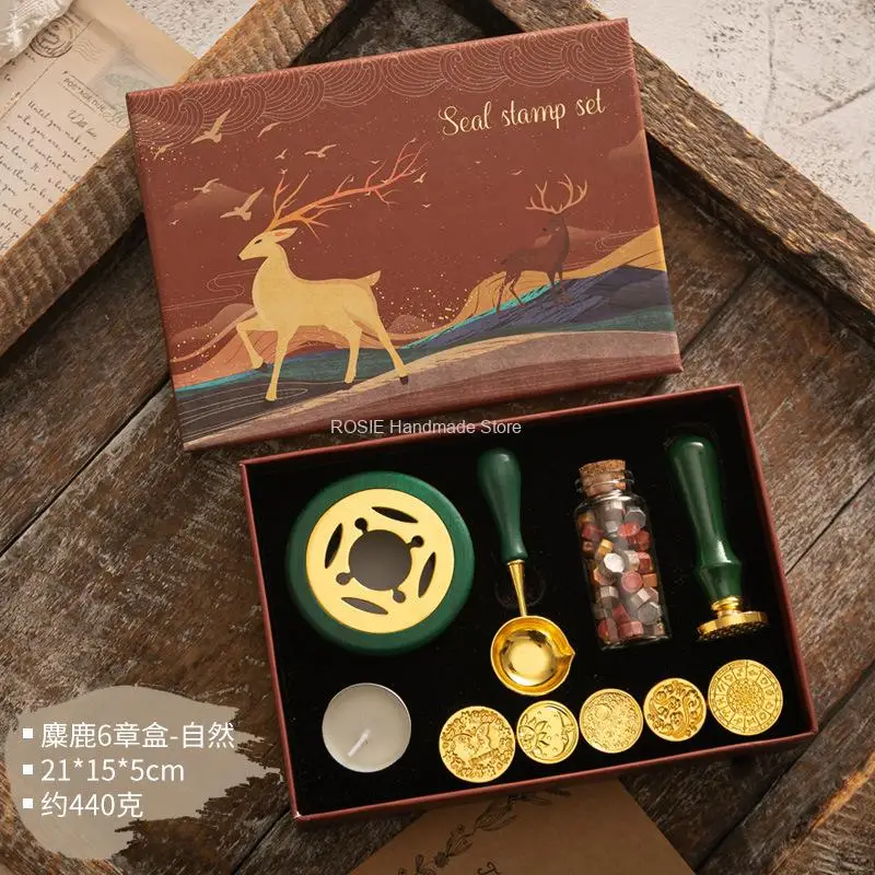 Wax Seal Stamp Set Lacquered Stamp Sealing Wax Kit DIY Craft Supplies  Scrapbooking Wedding Invitation Decorative Sealing Wax Set - AliExpress