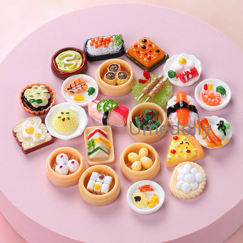 20 Pcs Miniature Items 1:12 Dollhouse Supermarket Food Snacks Mini Cake Wine Drink For Blyth Barbie BJD Doll Kitchen Accessories 2