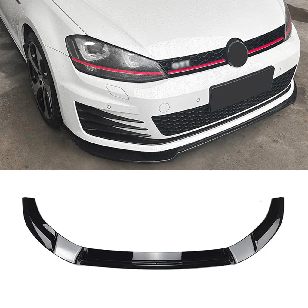 

For Volkswagen Golf 7 MK7 GTI R Rline 2013 2014 2016 2016 Car Front Bumper Spoiler Lip Lower Guard Plate Splitter Board Blade