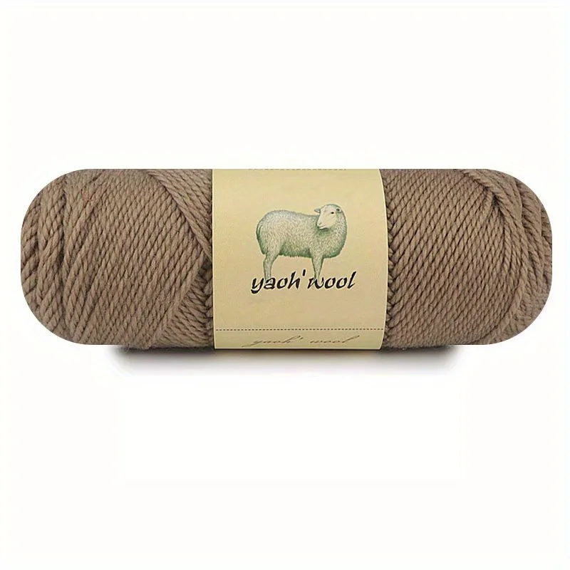 Luxurious Soft Blend Wool & Acrylic Yarn for Hand Knitting and Crochet - 100g Skein
