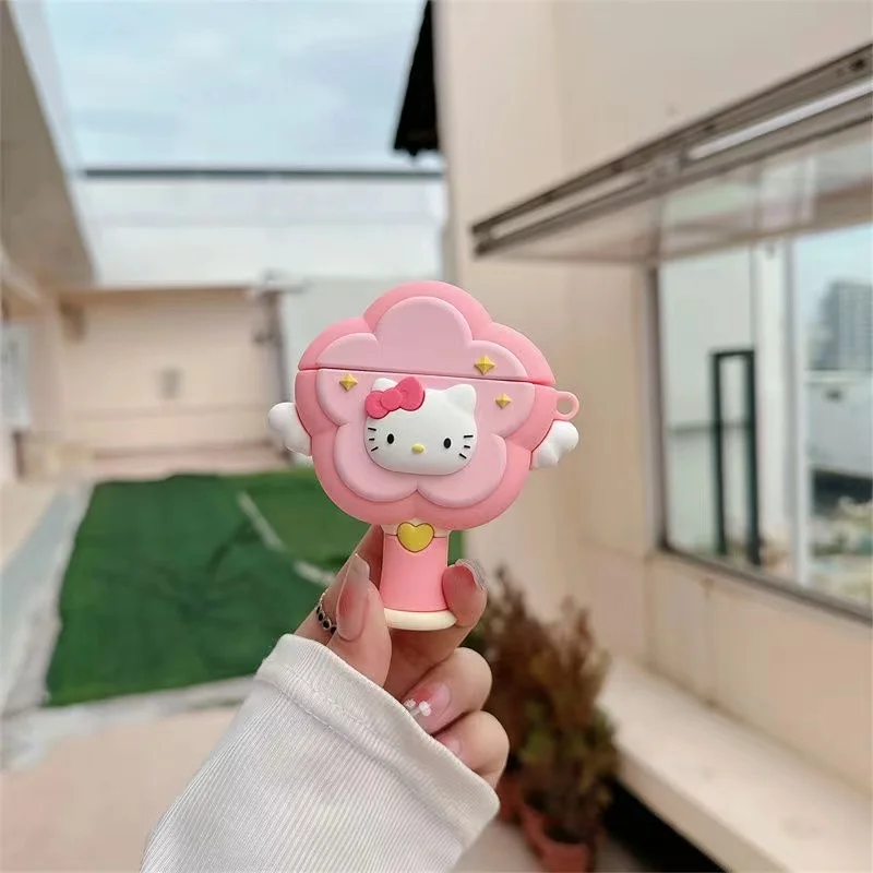 

Cute and fun cartoon Hello Kitty AirPods 1/2 Pro, 3 and Pro2 headphone protectors for easy carrying