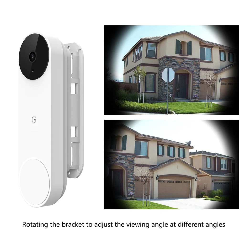 Doorbell Mount[No-Drill]Anti-Theft Video Doorbell Mount Door Mounting Bracket For Video Doorbell Cover Holder Not Block Doorbell Motion Sensor Video Doorbell Accessories Fit For Most Video Doorbell I431878617 - View #13