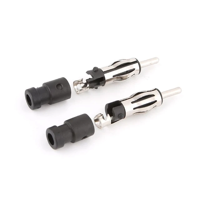 1PC Car Radio Stereo Antenna Adaptor Alloy Material Auto ISO To Din  Connector Aerial Plug Car Radio Stereo Car Accessories - AliExpress
