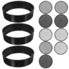 3 Sets Soil Sieve Earth Sand Sieves Toys Sifter Plastic Planting Filter Sifting Pan Gardening Tool Grid 3