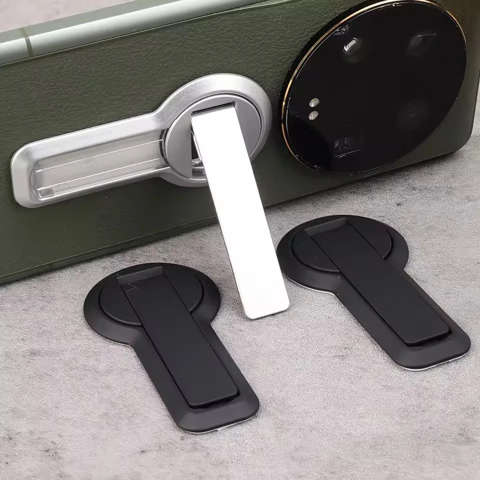 Compact Self-Adhesive Foldable Phone Kickstand and Desk Holder