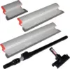 Level5 Drywall Skimming Blade Set | 10, 24 & 32 Inch Skimming Blades, 37-63 Inch Extension Handle | Aluminum Body & Stainless 1