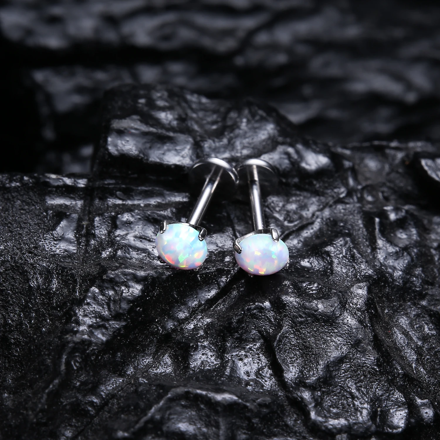 Tragus Piercing Jewelry BodyAce 16G 18G Internal Thread Lip Rings, Surgical Steel Labret Studs Flat Back Earrings Cz Nose Rings Studs Piercing Jewelry Medusa Monroe Tragus He Surgical Steel Earrings