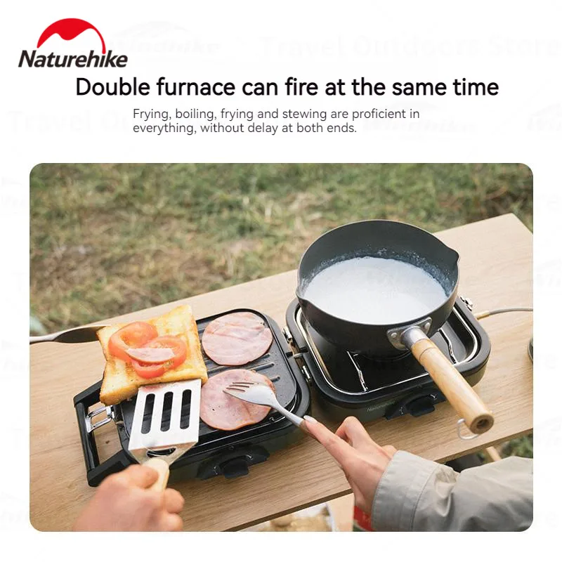 【試し点火のみほぼ新品】Naturehike 折りたたみ式2バーナー 試し点火のみほぼ新品】Naturehike 折りたたみ式2バーナー - メルカリ